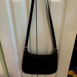 Black Vintage Coach Messenger Style Unisex (man or woman) style crossbody bag..